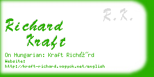 richard kraft business card